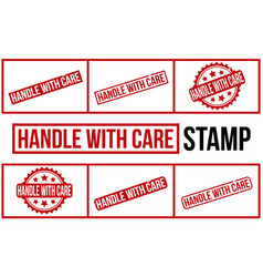 Handle With Care Rubber Stamp Set