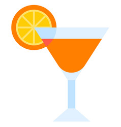 Sidecar Cocktail Icon Alcoholic Mixed Drink