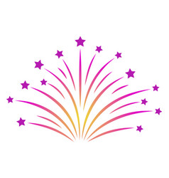 Color Firework Icon Night Show Light Symbol