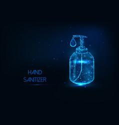 Futuristic Glowing Hand Sanitizer Bottle