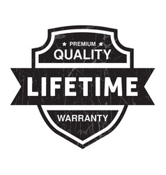 Lifetime Warranty Badge Label