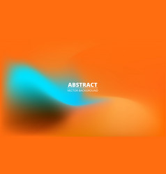 Orange And Blue Abstract Background With Blurred