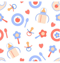 Baby Things Seamless Pattern Newborn Textile