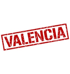 Valencia Red Square Stamp