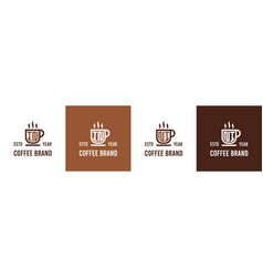 Letter In And Ni Coffee Logo Suitable For Any