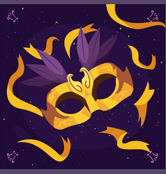 Mardi Gras Mask Poster