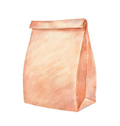 Watercolor Of Paper Bag