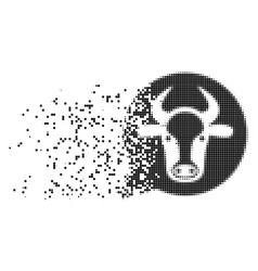 Cow Message Balloon Dissipated Pixel Icon