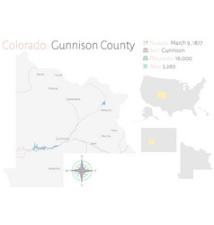 Map Gunnison County In Colorado