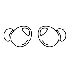 Wireless Headphones Icon Earbuds