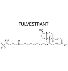 Fulvestrant Molecule Skeletal Formula