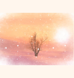 Hand Painted Winter Solstice Background