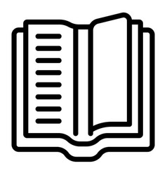 Open Book Story Icon Outline New