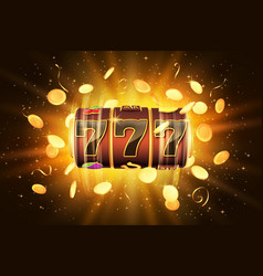 Casino Jackpot Glowing 777 Lucky Number Money