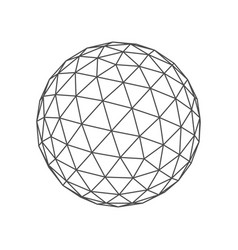 Circle Low Poly Line Geometric Shape Lattice Grid