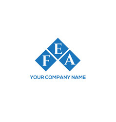 Fea Letter Logo Design On Black Background