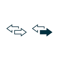 Left Right Arrows Icon Transfer Arrows Icon