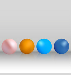 Set Of Colored Balloons On A Gray Background