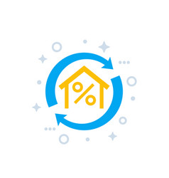 Mortgage House Loan Refinance Icon