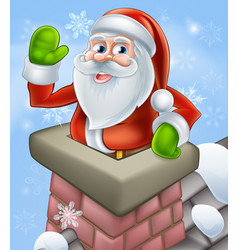 Santa Christmas Chimney Scene