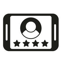 Tablet Review Icon Simple Star Rate