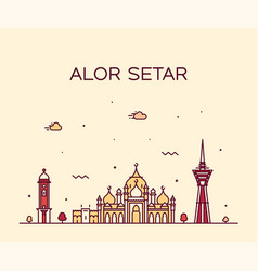 Alor Setar Skyline Kedah Malaysia Linear