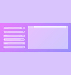 Blank Transparent Internet Browser Window