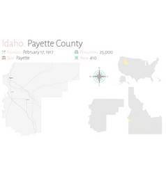 Map Payette County In Idaho