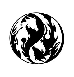 Simple Dragon Yin Yang