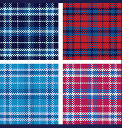 Blue And Red Plaid Gingham Pattern Collection