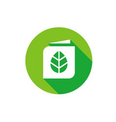 Book Leaf Logo Nature Logo Icon