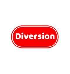 Diversion Ahead Red Icon Ahead