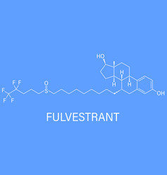 Fulvestrant Molecule Skeletal Formula