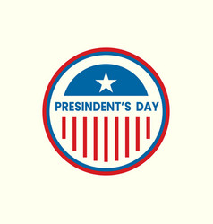 Presidents Day Usa Line Art Minimalist Emblem