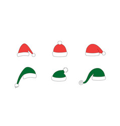 Christmas Santa Hats Set For Photo Prop Box