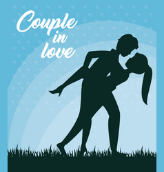 Leaning Over Couple Design