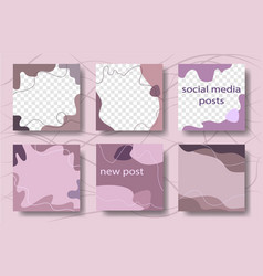 Design Backgrounds For Social Media Banner Set Of