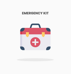 Emergency Kit Icon Flat