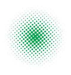 Green Comic Halftone Round Shape Decoration