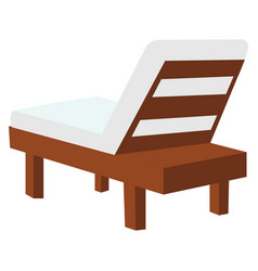 Isolated Summer Resort Chair Icon