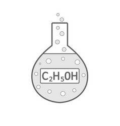 Laboratory Glass With Ethyl Alcohol