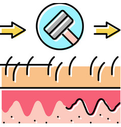 Shaving Direction Of Blazer Color Icon