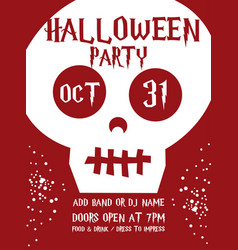 Halloween Party Poster Flyer Design