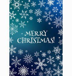 Merry Christmas Vertical Card With Drawn Graphic