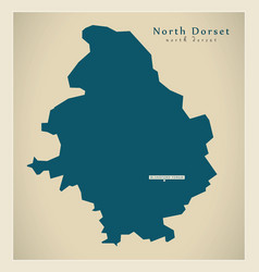 Modern Map - North Dorset District Uk