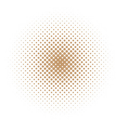 Brown Comic Halftone Round Shape Decoration