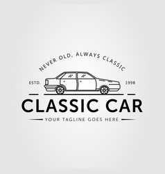 Classic Saloon Car Or Vehicle Logo Design