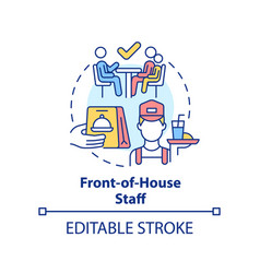 Front-of-house Staff Concept Icon