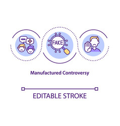 Manufactured Controversy Concept Icon