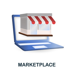 Marketplace Icon 3d From Crowdfunding Collection